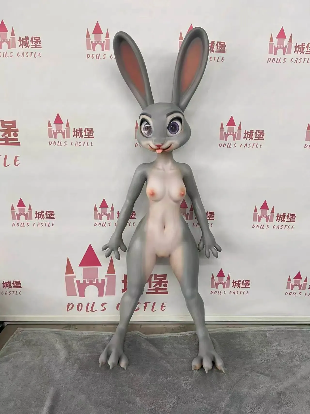 (EU STOCK) SILICONE C CUP SEAMLESS NECK JUDY SEX DOLL - RABBITIE view 3