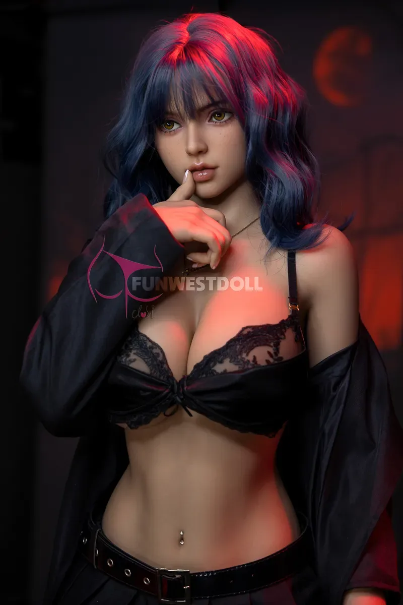 (EU STOCK) 5FT2/157CM G CUP TPE BLUE HAIR SEX DOLL - LILY view 7